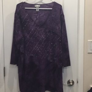 Catherine’s Sequin Purple top size 18/20W